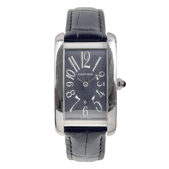 Cartier Tank Americaine 18k White Gold 26mm Automatic Men’s Watch W2605229 - Picture 1 of 8